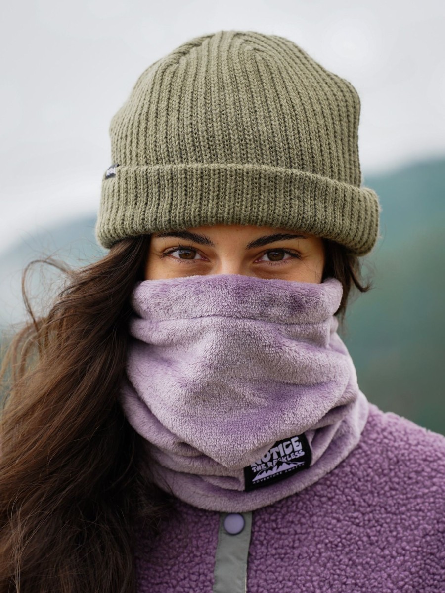 Women Notice The Reckless | Mauve Neck Gaiter